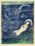 Marc Chagall, Aus: „Arabian Nights, 1948, Farblithographie auf Bütten