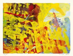 IBM by Gerhard Richter, 1987, Mit Bleistift überarbeitete Farboffsetlithographie auf leichtem Karton, sold May 2008