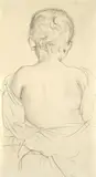 Adolph von Menzel, Rückenansicht eines sitzenden Kindes