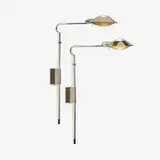 Cedric Hartman, Pair of adjustable sconces/wall lamps