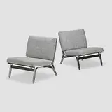 Ico Parisi, Pair of lounge chairs (No. 856), Italy