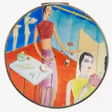 Paul Laszlo, Exceptional Art Deco circular hinged box, Hungary