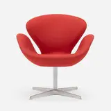 Arne Jacobsen, Swan chair, model 3320, 1957 / 2016, aluminum, upholstery, plastic
