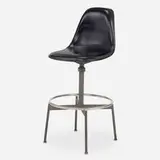 Charles and Ray Eames, Drafting stool, model 622NS, 1957 / 1974, Naugahyde, aluminum, steel