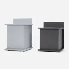 Michael Boyd, BLOCKseries closed stools, set of two, c. 2010, painted wood
