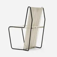RODseries sidechair by Michael Boyd, c. 2012, enameled steel, vinyl, sold Aug 2024