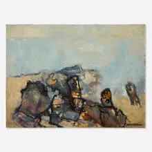 Max Kahn, Untitled, oil on canvas