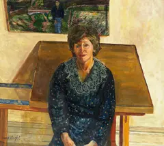 Portrait of a lady by Carel Weight, oil on canvas, sold Dec 2016