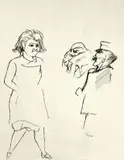George Grosz, Straßenszene, Berlin