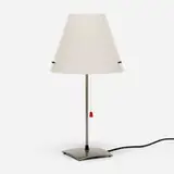 Örni Halloween, Itaca table lamp, c. 1985, nickel-plated steel, plastic