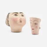 Anastasia Komselis, Planters, pair, glazed earthenware