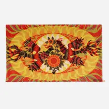 Alain Cornic, Phénix tapestry, c. 1965, hand-woven wool