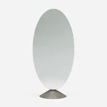 Philippe Starck, Psiche table mirror, 1989, cast iron, aluminum, mirrored glass