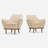 Modern, Lounge chairs, pair