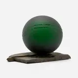 Jeff Crandall, TransPire (from the Spheres of Influence series), c. 1995, blown, sandblasted and acid-etched glass on bluestone slate base