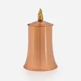 Gunnar Ander, Lidded vessel, c. 1960, copper, brass