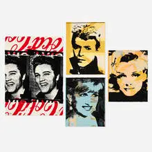 Peter Mars, Four works, screenprint in colors