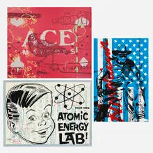 Peter Mars, Three works, screenprint in colors