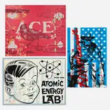 Peter Mars, Three works, screenprint in colors
