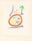 Joan Miró, Chemin de Ronde II, 1966, Farbradierung und Aquatinta auf Rives-Velin