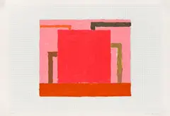 Core“ / „Fluke“ / „Display by Peter Halley, 1991, 3-teilig: Siebdruck und Farblithografie auf Dokumentenpapier, sold Feb 2022