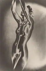 Marta Hoepffner, Bewegung, 1940, Späterer Silbergelatineabzug, Solarisation