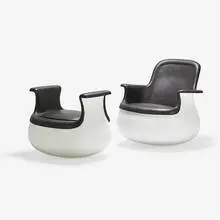 Marc Held, Culbuto Lounge chair and ottoman, France / USA
