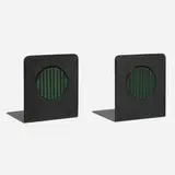 Marianne Brandt, Bookends model 4925, pair, c. 1930, enameled steel