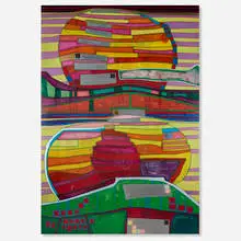 Butch Skynear, Untitled, mixed media and collage on foam core