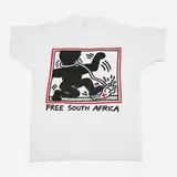 Keith Haring, Free South Africa t-shirt, screenprint on cotton