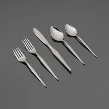 Towle Silversmiths, Shape flatware service, 1973-1982, stainless steel