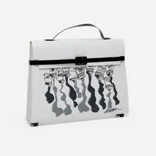 Handbag by Arman, c. 2000, screenprint on vinyl, rubber, sold Aug 2024
