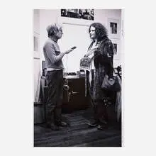 Andy + Jackie at the Factory, NYC poster by Leee Black Childers, 1970, inkjet print, sold Aug 2024