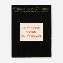 Süddeutches Zeitun, No. 46 by Jenny Holzer, 1993, bound printed paper, sold Aug 2024