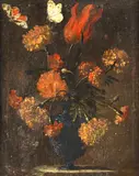 Neapolitan School, Still life of flowers