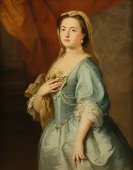 John Vanderbank, Portrait of a lady, said to be Anna Busby, Lady Tynte, oil on canvas