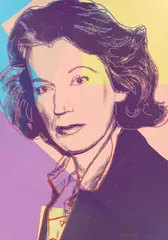 Mildred Scheel by Andy Warhol, 1980, Farbserigrafie und Diamantstaub auf Arches-Velin, sold Dec 2018