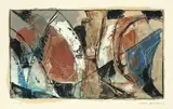 Ohne Titel by Rolf Cavael, Öl auf Papier, sold Nov 2009