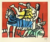 Fernand Léger, La parade, 1953, Farboffsetlithographie und Lichtdruck nach einer Gouache, auf festem Papier