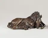 Liegendes Fohlen by Renée Sintenis, 1928, Bronze mit brauner Patina. Höhe: 5,5 cm (2 ⅛ in.), sold Nov 2008