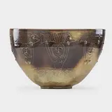 Edwin and Mary Scheier, Fine large early bowl