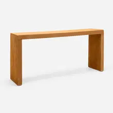 Easy Edges console by Frank Gehry, 1972, cardboard, Masonite, sold Aug 2024