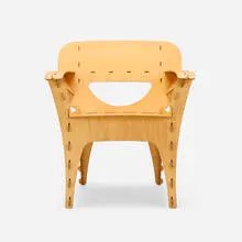 David Kawecki, Puzzle chair, c. 1990, birch plywood