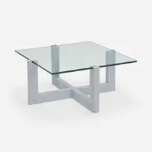 Michael Boyd, BLOCKseries coffee table, c. 2012, painted Douglas fir, glass