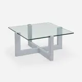 Michael Boyd, BLOCKseries coffee table, c. 2012, painted Douglas fir, glass