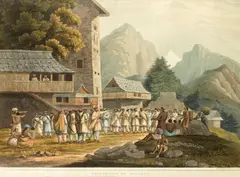 Views in the Himala Mountains: Four Plates (Abbey II. 498, pl.10-13) by James Baillie Fraser, sold Oct 2016