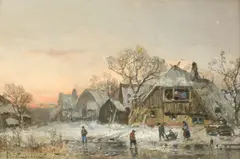 Adolf Stademann, Winter scene