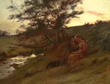 Charles Martin Hardie Rsa, A quiet spot, oil on canvas