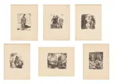 Max Beckmann, Sechs Lithographien zum Neuen Testament, 1911, 6 Blatt: 5 Lithografien auf dünnem Bütten, 1 Lithografie auf festem Japan; mit doppelseitigem typografischen Titelblatt