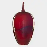 Cliff Lee, Tall oxblood teardrop vase
